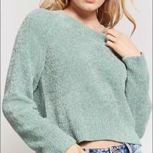 Forever 21 Chenille cropped sweater